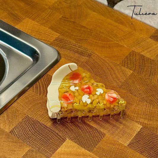 Pizza formájú hajcsat